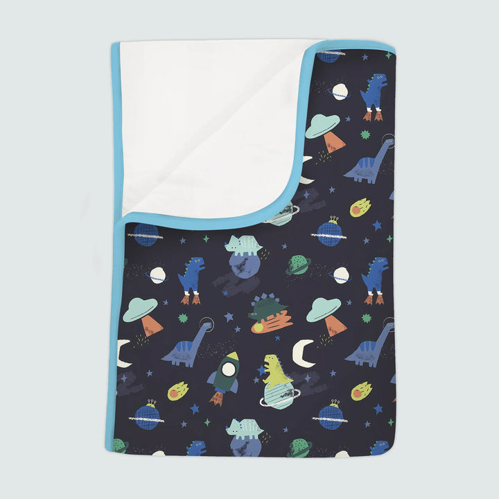Dinosaurs Astronauts Toddler Blanket