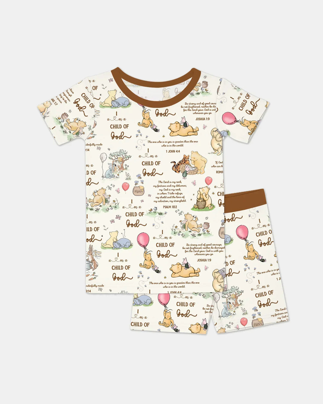 Child of God Whimsy Woodland Two Piece Short Sleeve Shorts Pajama Set