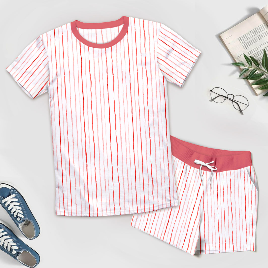 Bamboo Pink Stripes Outfit for Men – Bold and Relaxed