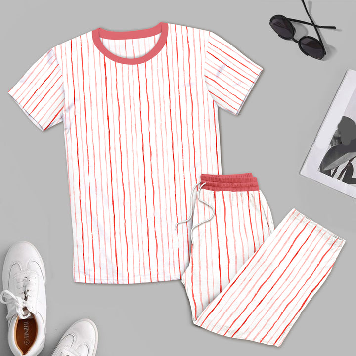 Bamboo Pink Stripes Outfit for Men – Bold and Relaxed