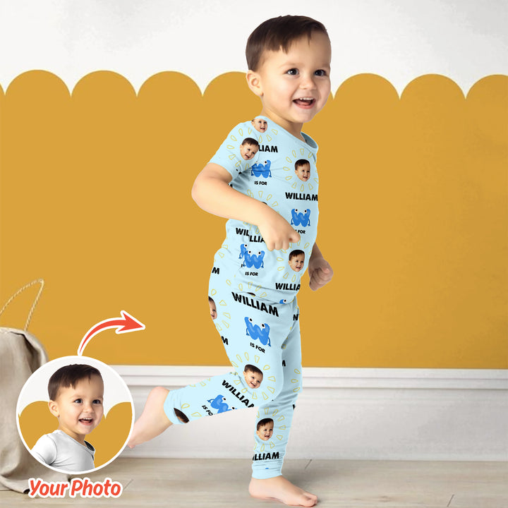 Gerippte Babykleidung mit individuellem Foto - Weich &amp; Skizzenhaft