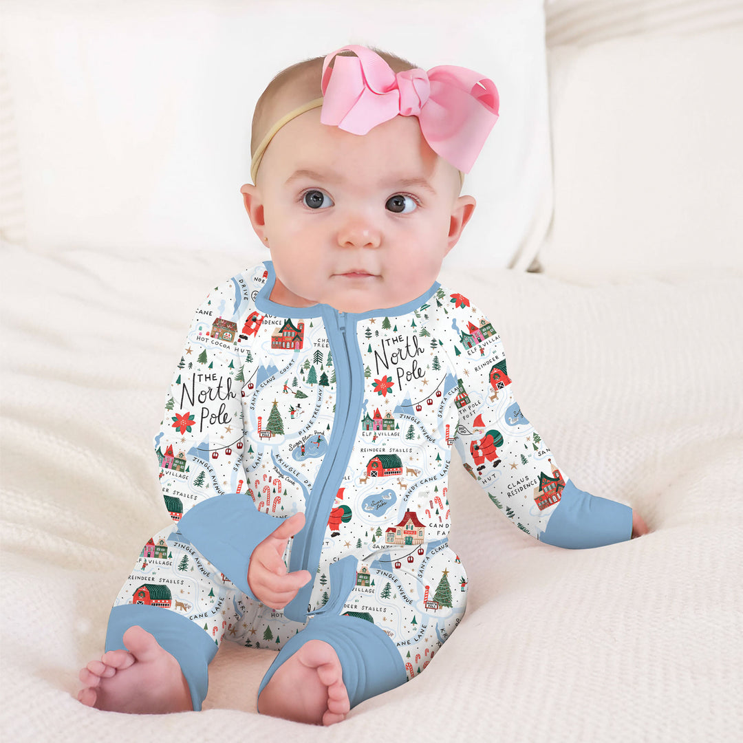 The North Pole Map Convertible Zippy , The North Pole Map Convertible Zippy - 0-3M