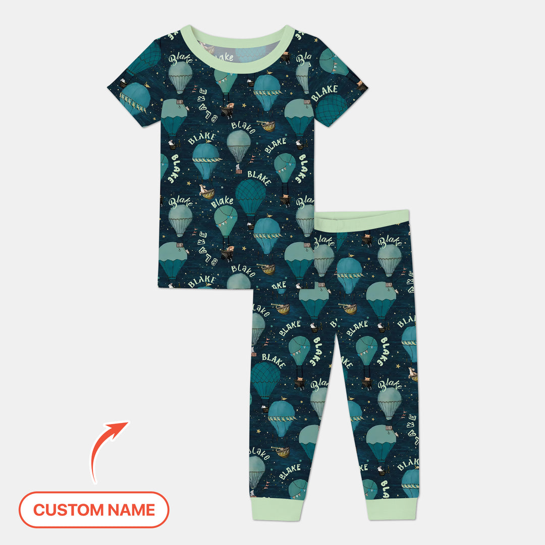 Zweiteiliges, kurzärmliges Pyjama-Set mit Marienkäfern