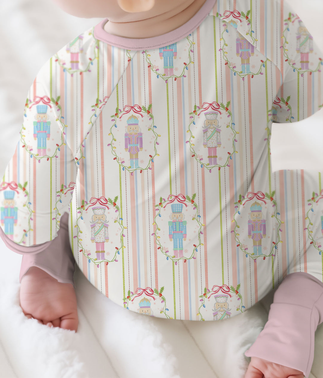 Gerippte Babykleidung mit individuellem Foto - Weich &amp; Skizzenhaft