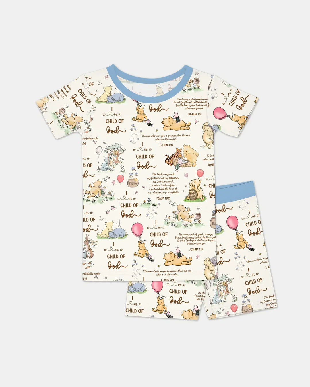 Child of God Whimsy Woodland Two Piece Short Sleeve Shorts Pajama Set