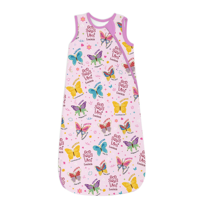 God Says I Am Custom Name Girl Version Sleep Bag 1.0