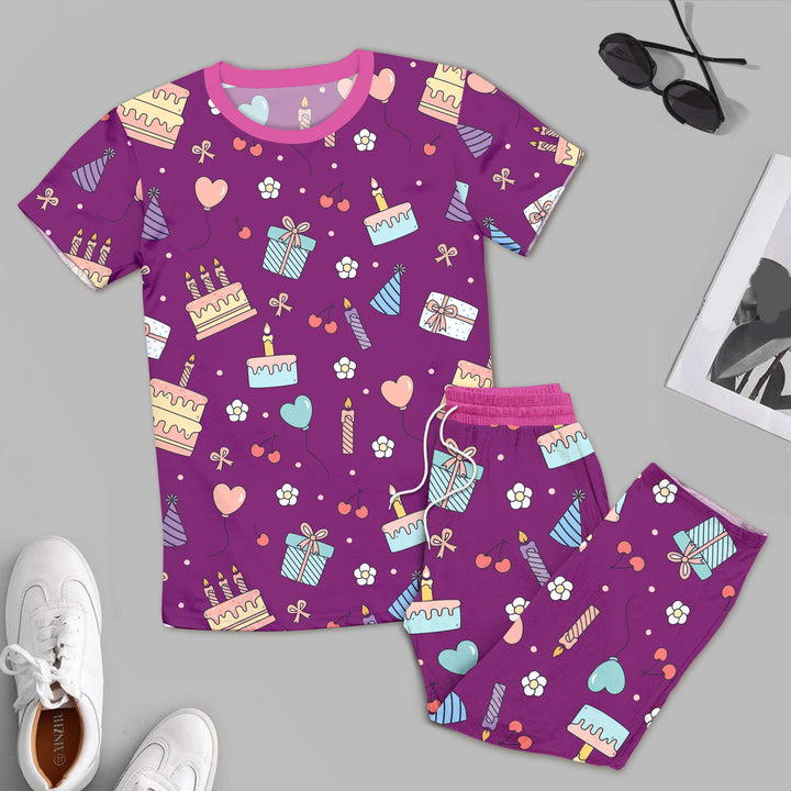 Bamboo Purple Birthday Wishes Outfit for Men – Stylish and Relaxed