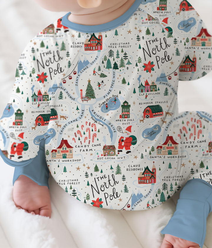 The North Pole Map Convertible Zippy , The North Pole Map Convertible Zippy - 0-3M