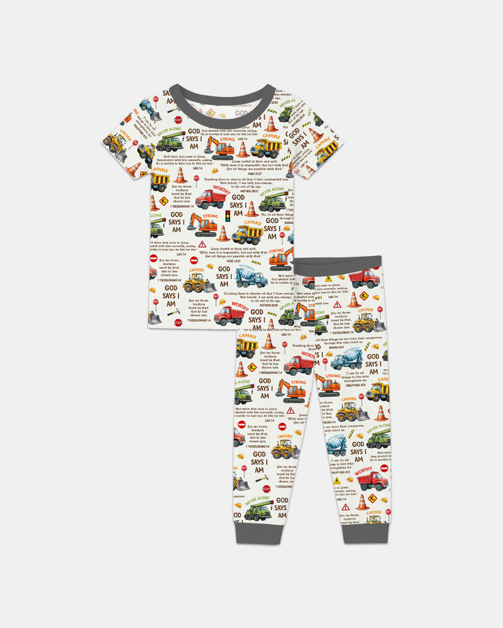 Zweiteiliges, kurzärmliges Pyjama-Set mit Marienkäfern