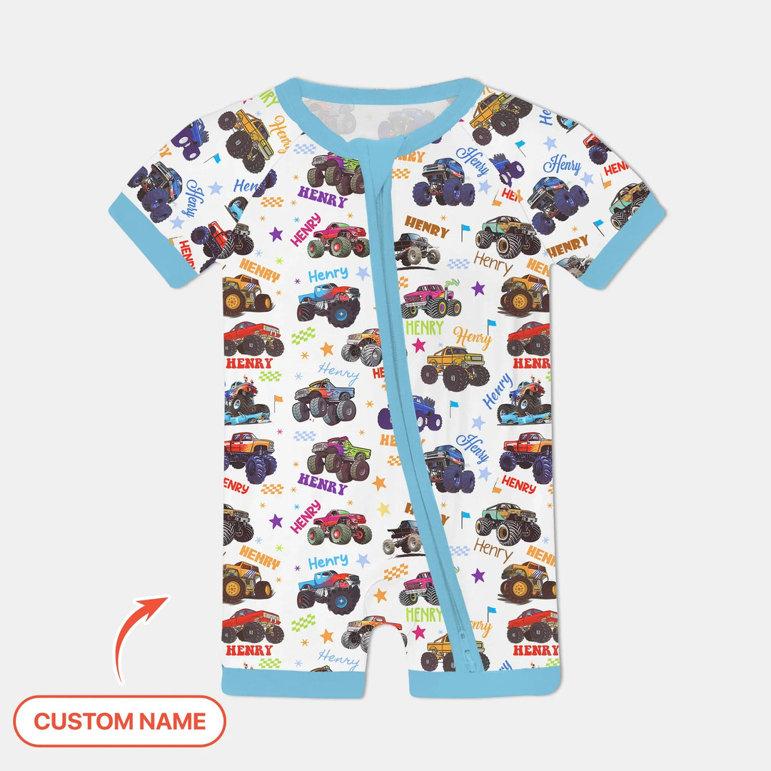 Monster Truck Custom Name Shorty Zippy , Monster Truck Custom Name Shorty Zippy - 0-3M