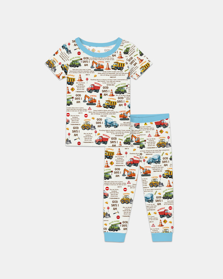 Zweiteiliges, kurzärmliges Pyjama-Set mit Marienkäfern