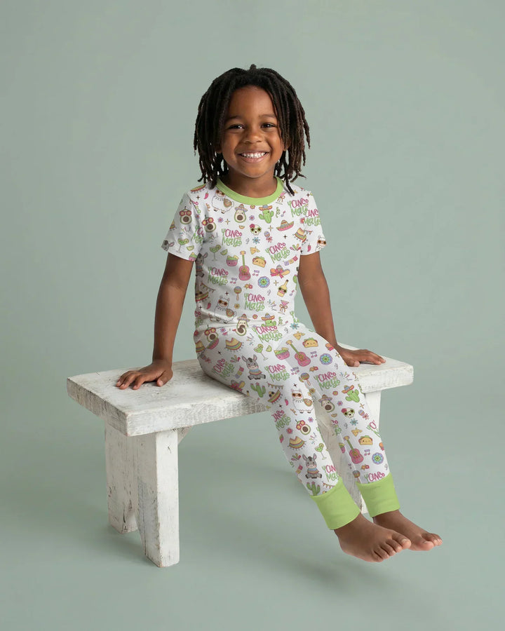 Cinco de Mayo Fiesta Bamboo Two Piece Short Sleeve Pajama Set