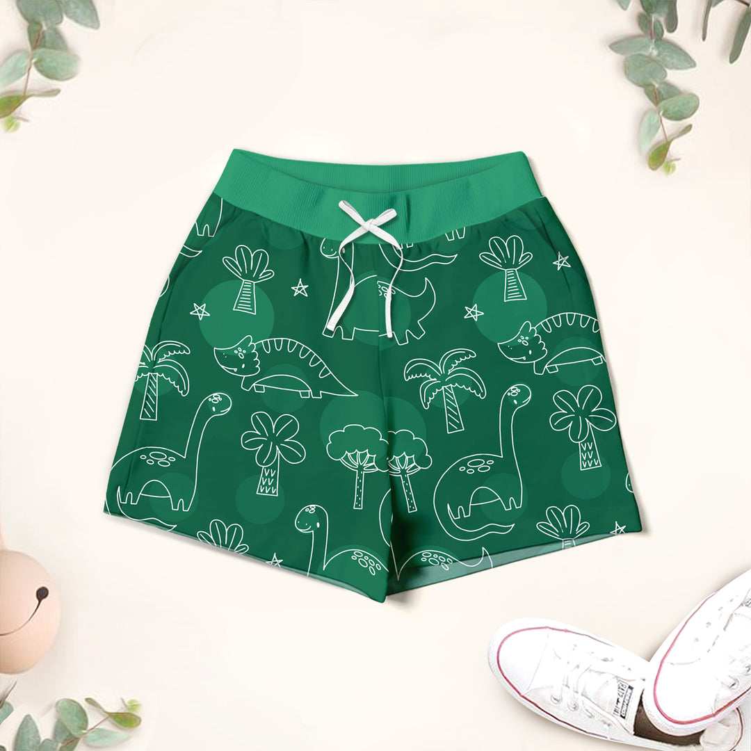 Bamboo Green Dinos Outfit for Kids – Fun and Comfortable