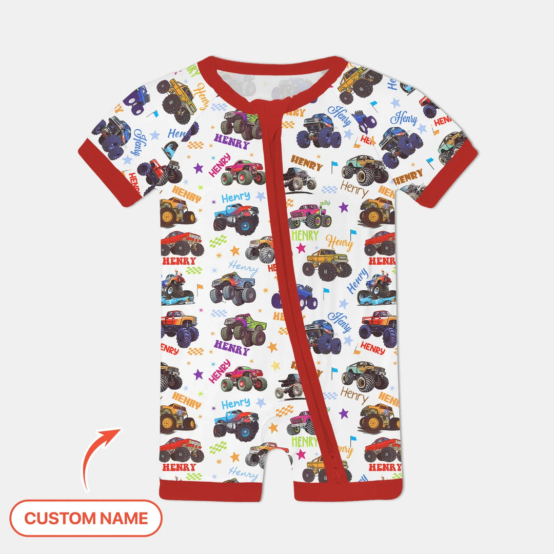 Monster Truck Custom Name Shorty Zippy , Monster Truck Custom Name Shorty Zippy - 0-3M
