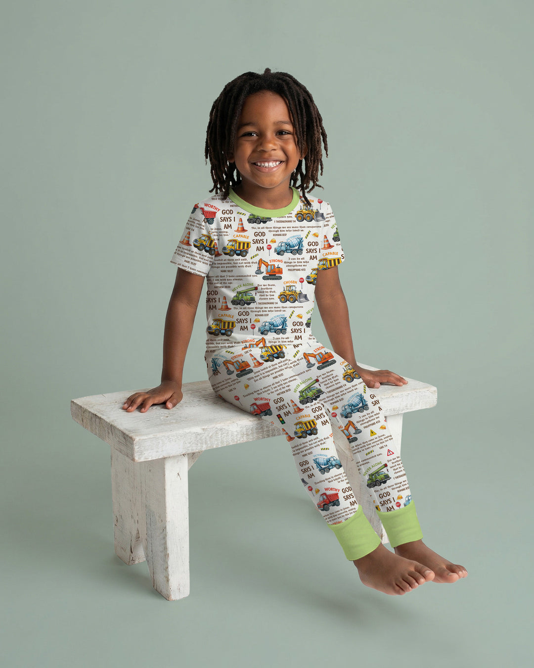 Zweiteiliges, kurzärmliges Pyjama-Set mit Marienkäfern