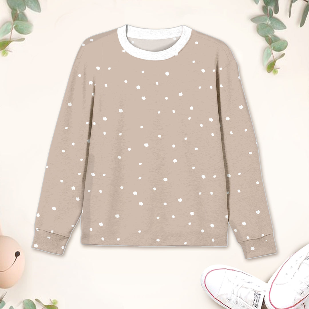 Bamboo Beige Dots Outfit for Kids – Simple and Comfortable