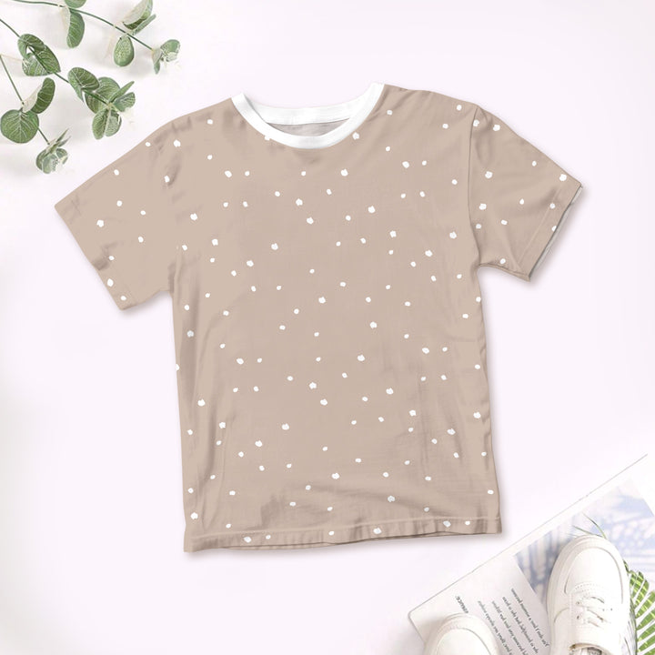 Bamboo Beige Dots Outfit for Kids – Simple and Comfortable