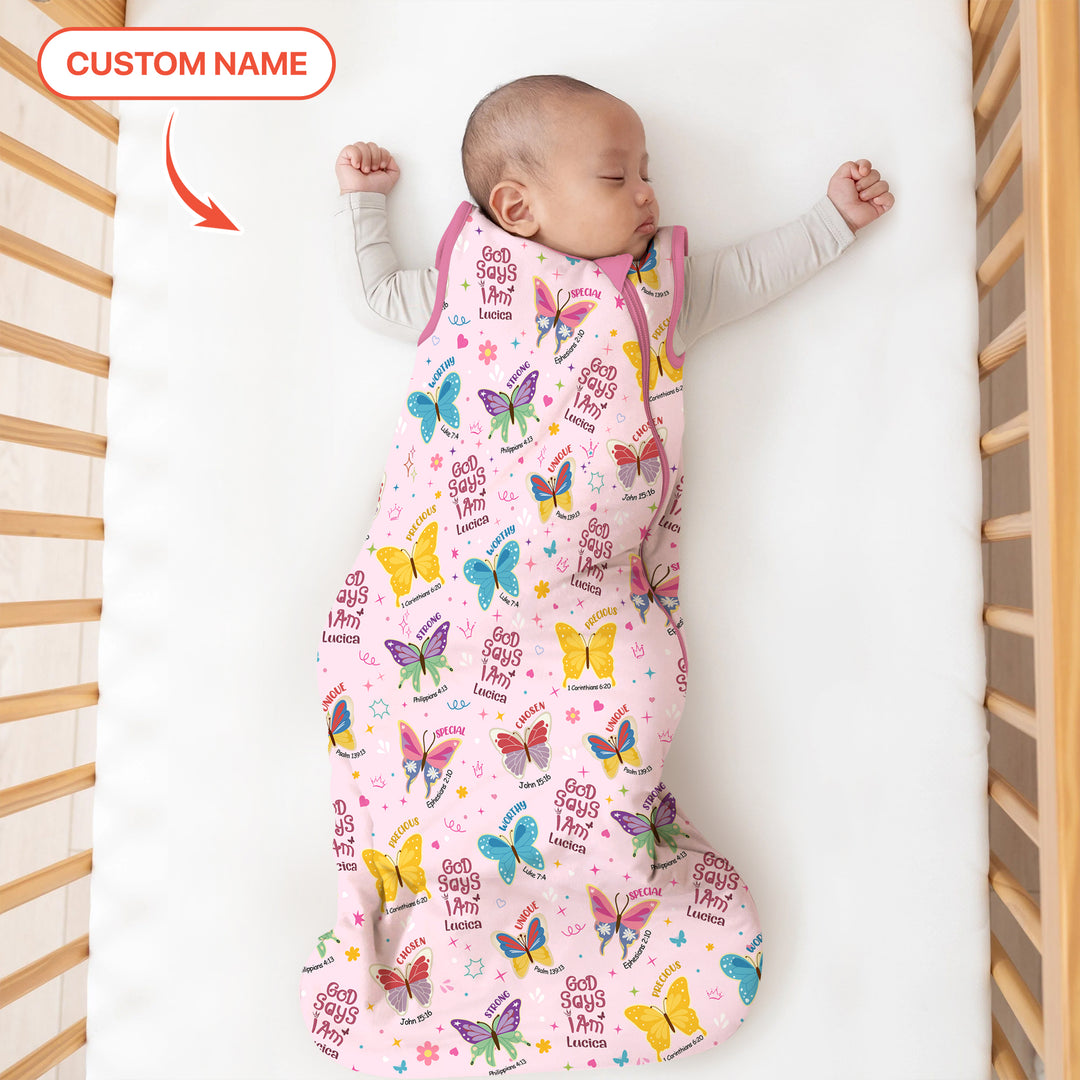 God Says I Am Custom Name Girl Version Sleep Bag 1.0