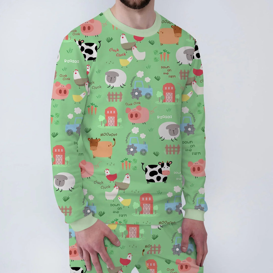 Farm Yard Men's Pajama Set