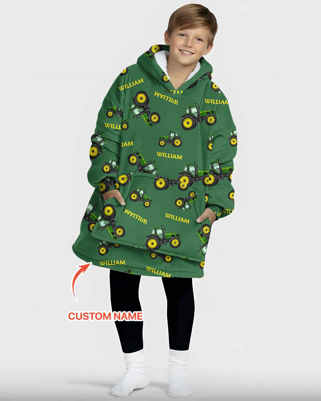 Plantilla de Sudadera Manta de Bambú Personalizada