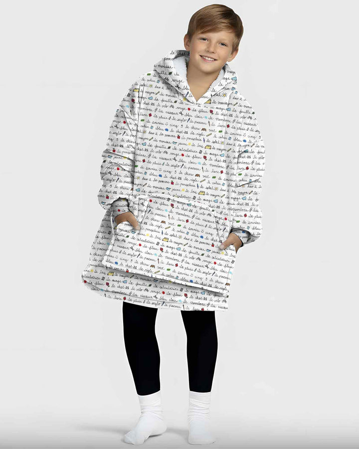 Plantilla de Sudadera Manta de Bambú Personalizada