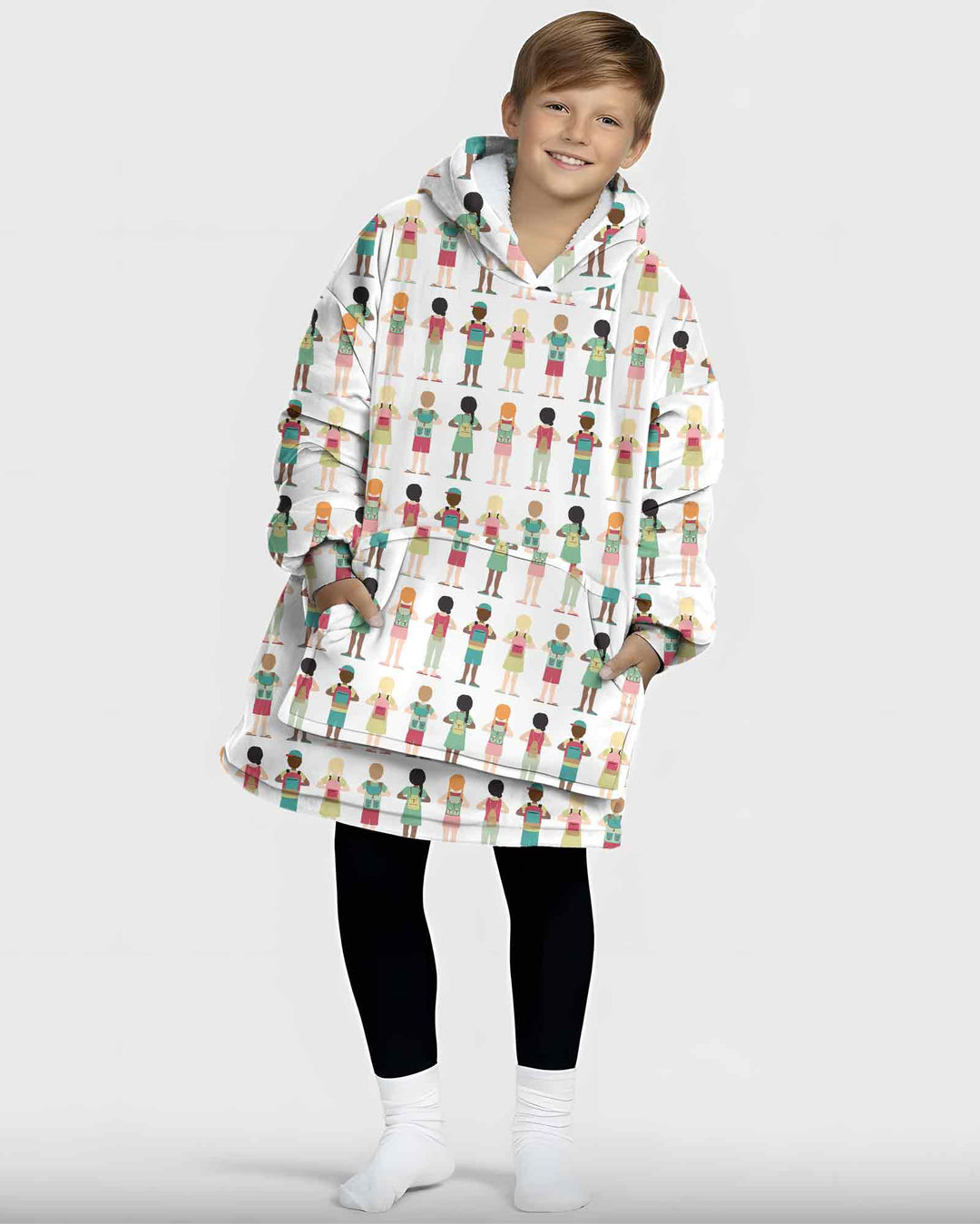 Plantilla de Sudadera Manta de Bambú Personalizada
