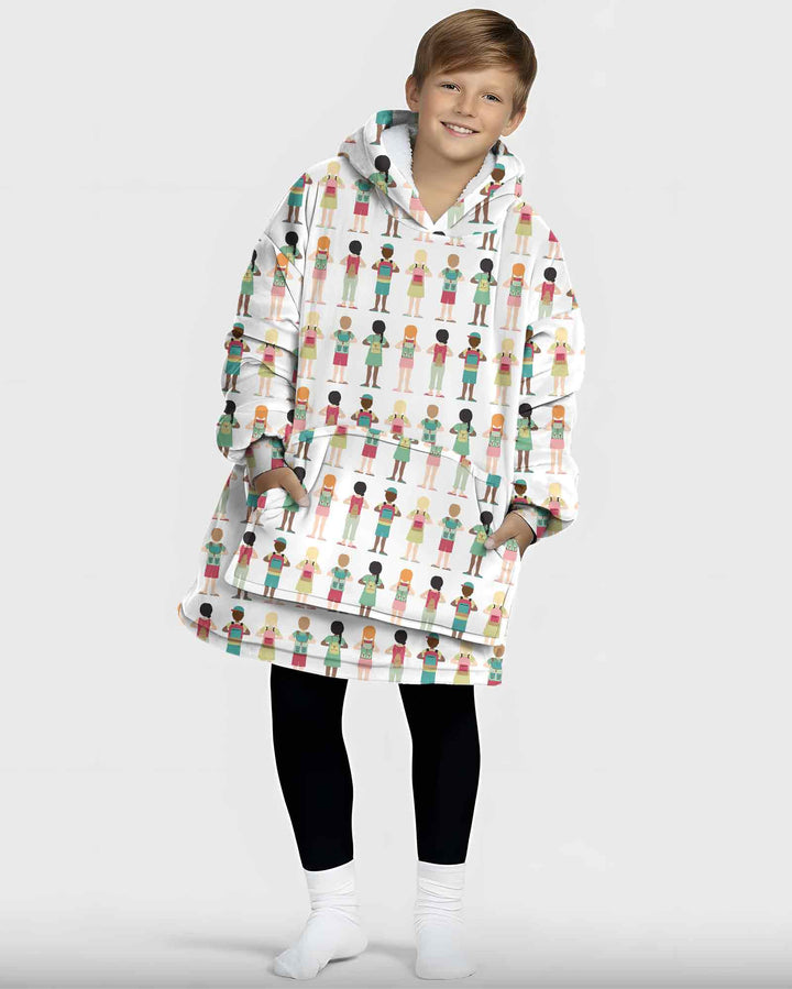 Plantilla de Sudadera Manta de Bambú Personalizada