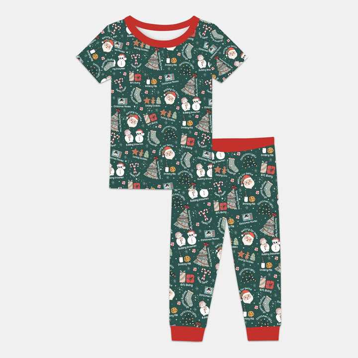 Christmas Things Two Piece Short Sleeve Pajama Set