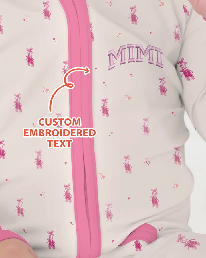 Custom Embroidered Mommy and Me Matching Bamboo Convertible Zippy