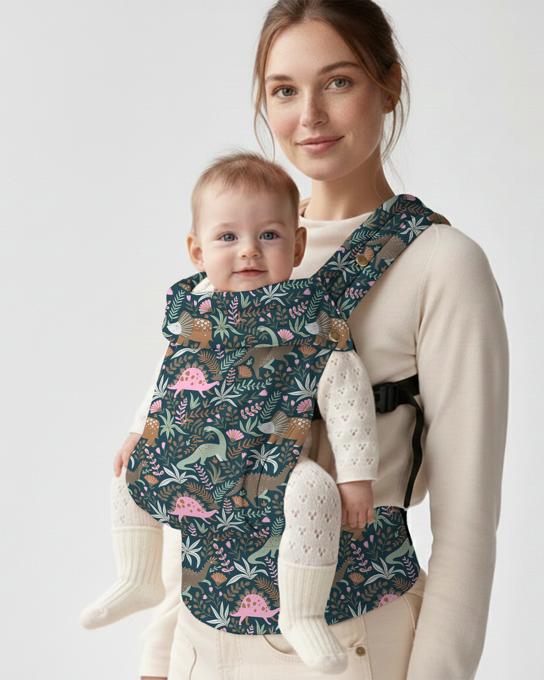 Whimsical Dino Garden Adventure Baby Carrier