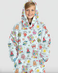 Ocean Breeze, God Says I Am  Wearable Bamboo Blanket Hoodie