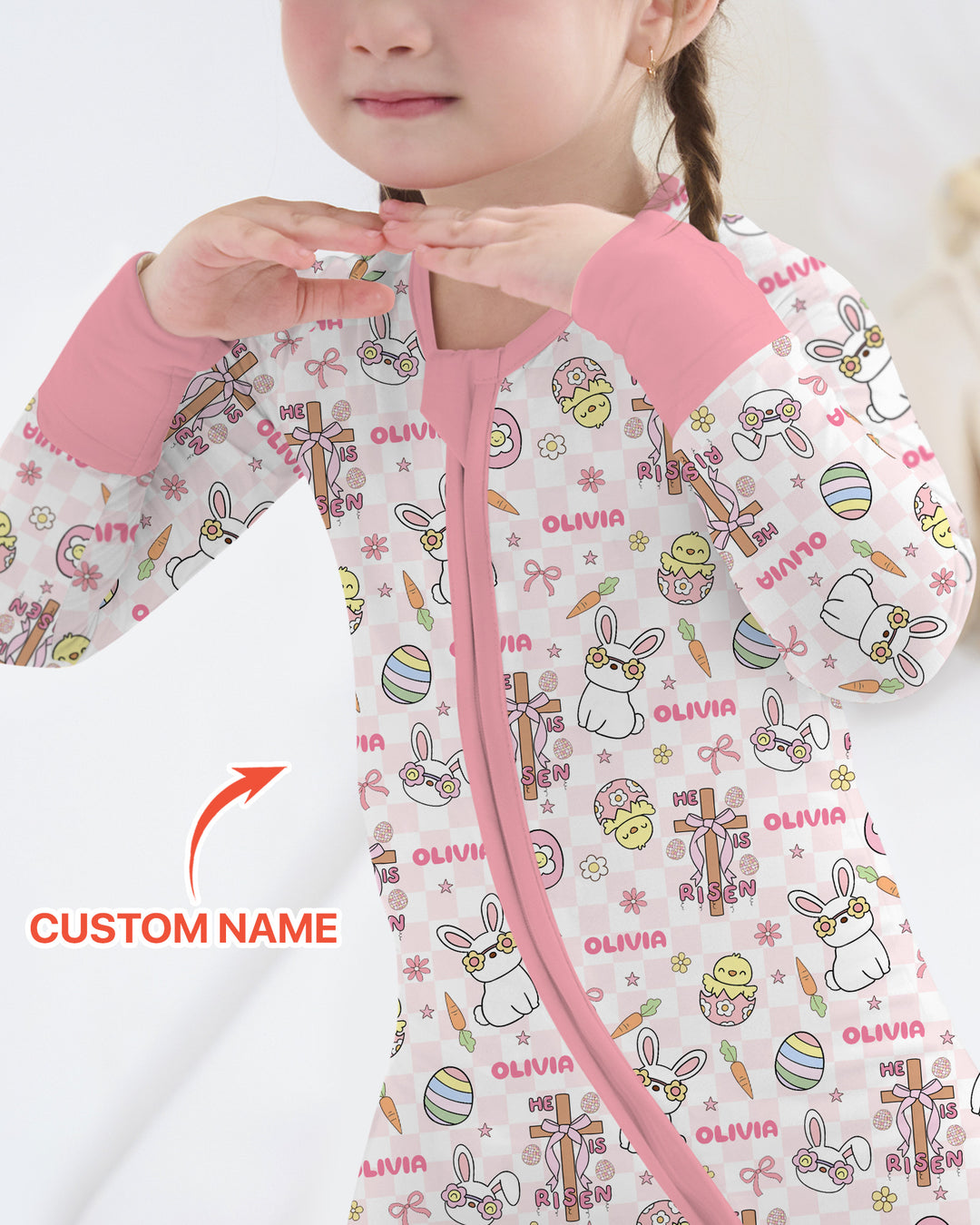 Custom Name Retro Easter Convertible Zippy