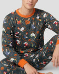 Just A Spooky Goose Family Matching Bamboo Men's Pajama Set