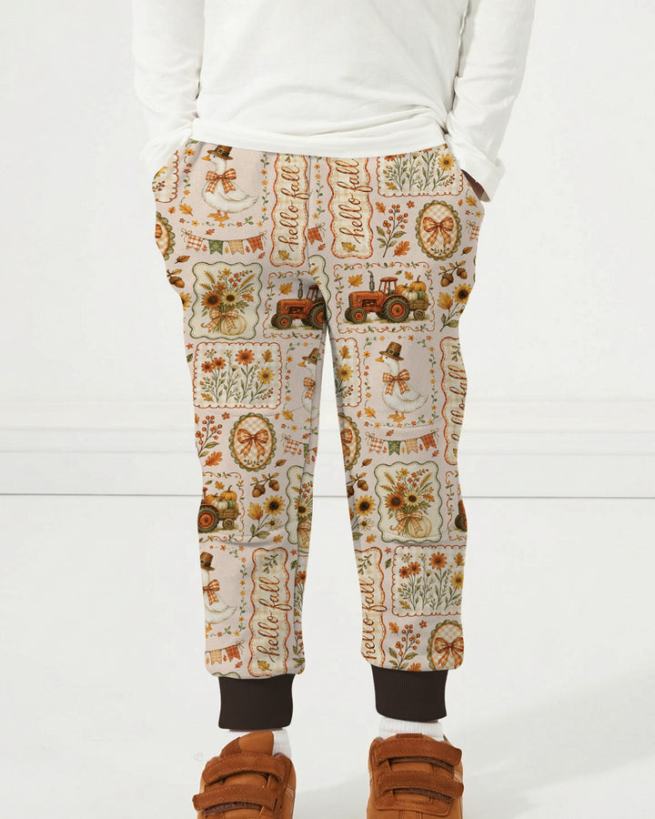 Plantilla de pantalón jogger de bambú
