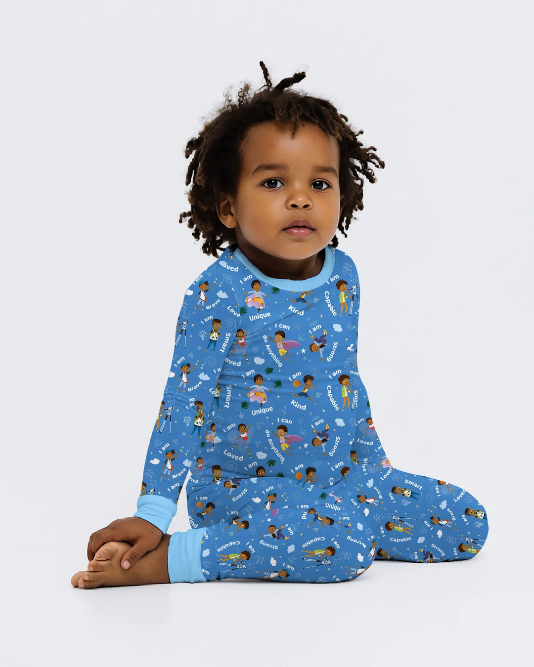 Conjunto de pijama de dos piezas de bambú de manga larga