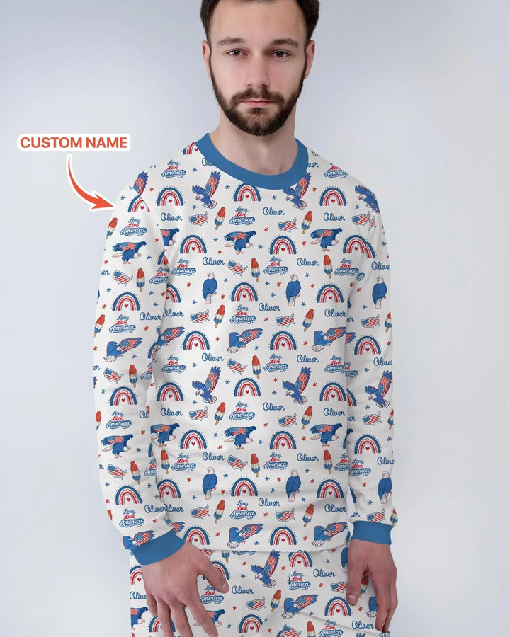 Long Live America Bamboo Men's Pajama Set