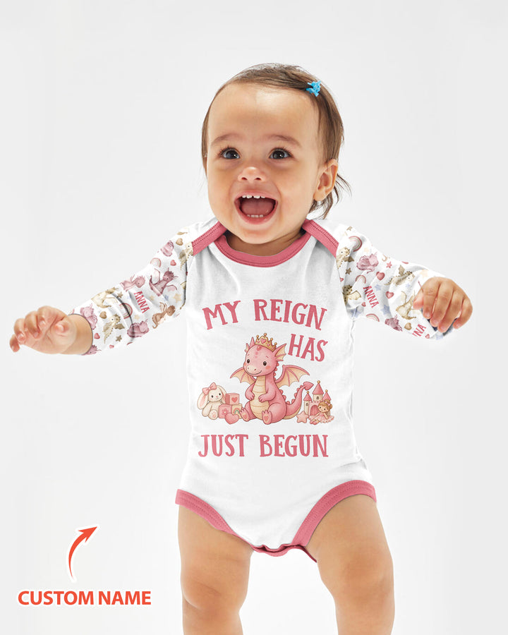 My Reign Has Just Begun Custom Name Bamboo Bodysuit