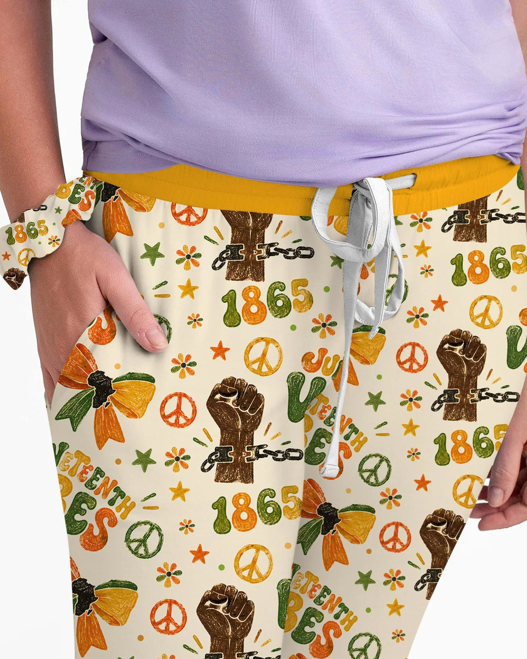 Plantilla de conjunto de pijama de mujer de bambú