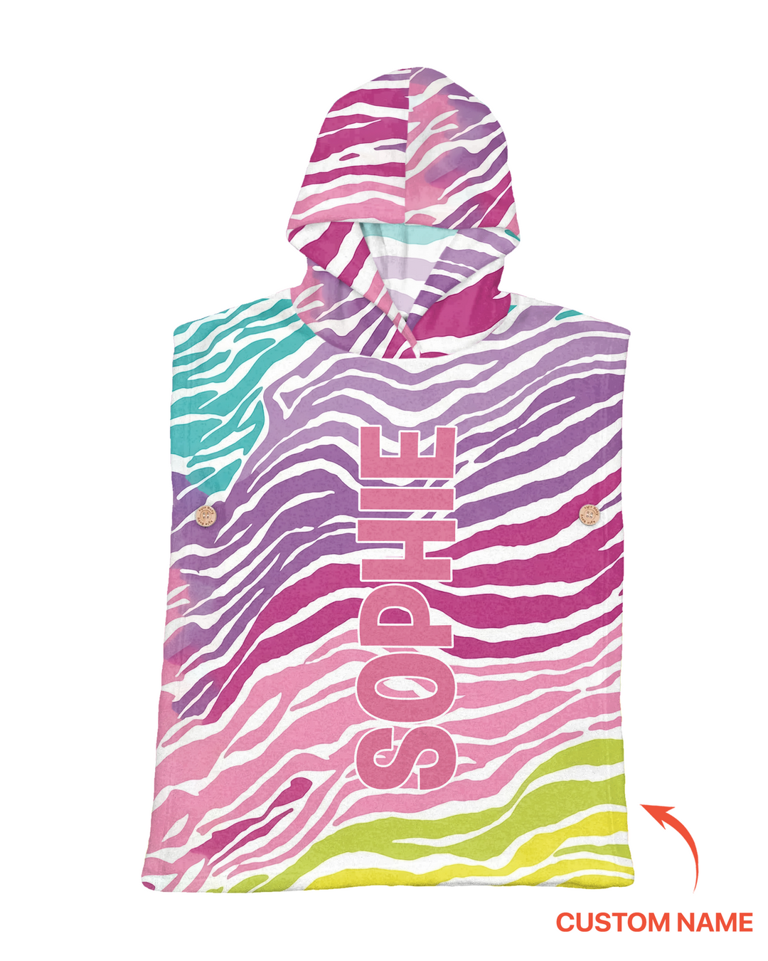 Pretty Pattern Bamboo Swim Poncho