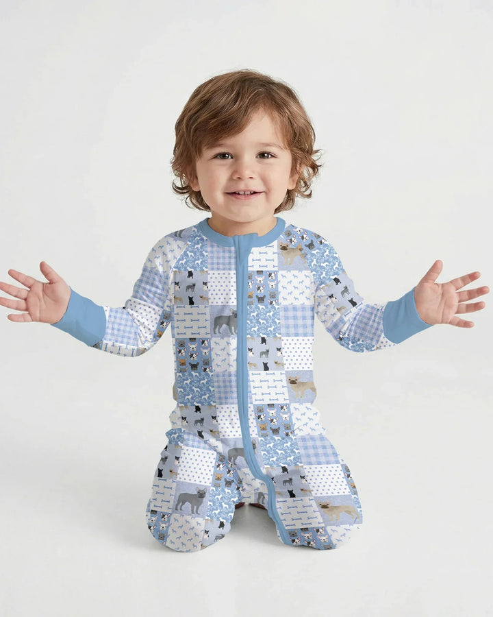 Frenchies Patchwork Family Matching Convertible Zippy