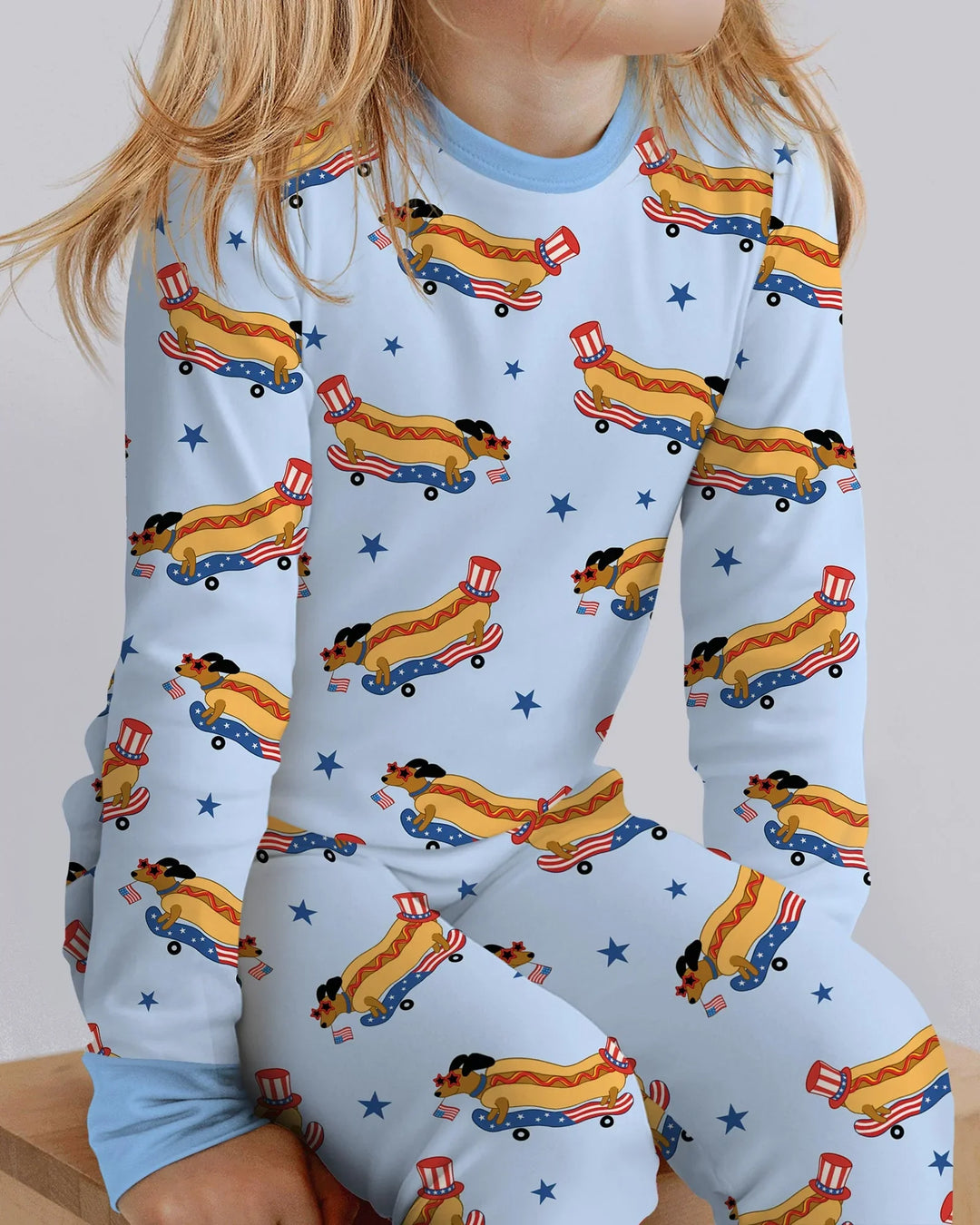Conjunto de pijama de dos piezas de bambú de manga larga