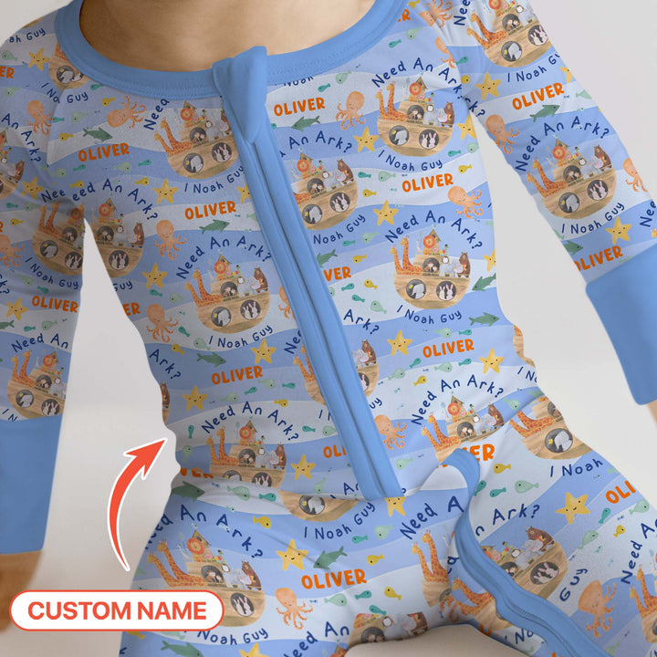 Noah’s Ark Custom Name Boy Convertible Zippy