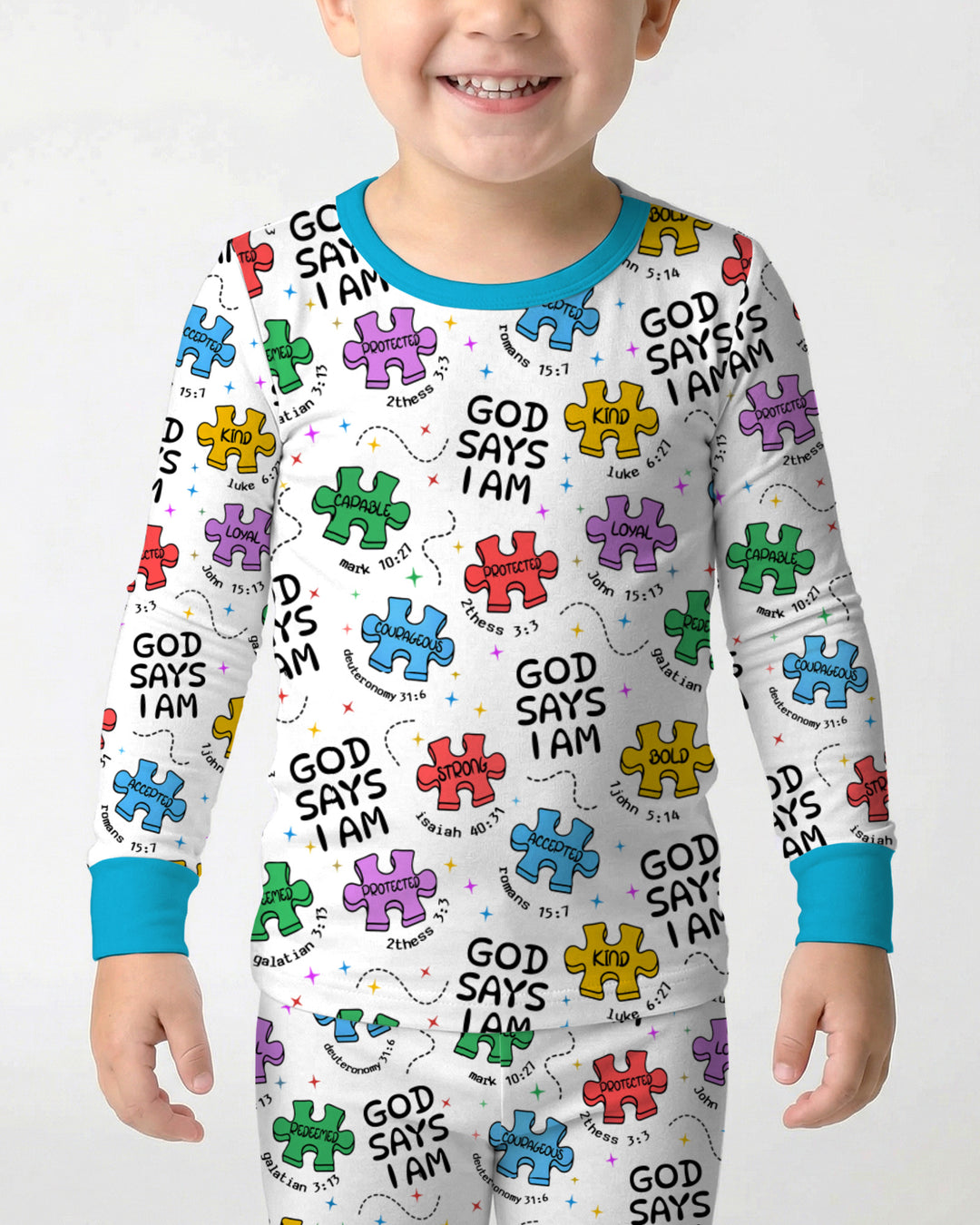 All Pieces Belong Two Piece Long Sleeve Pajama Set