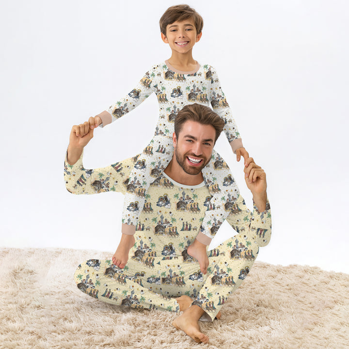 Nativity Christmas Family Matching Family Men's Pajama Set