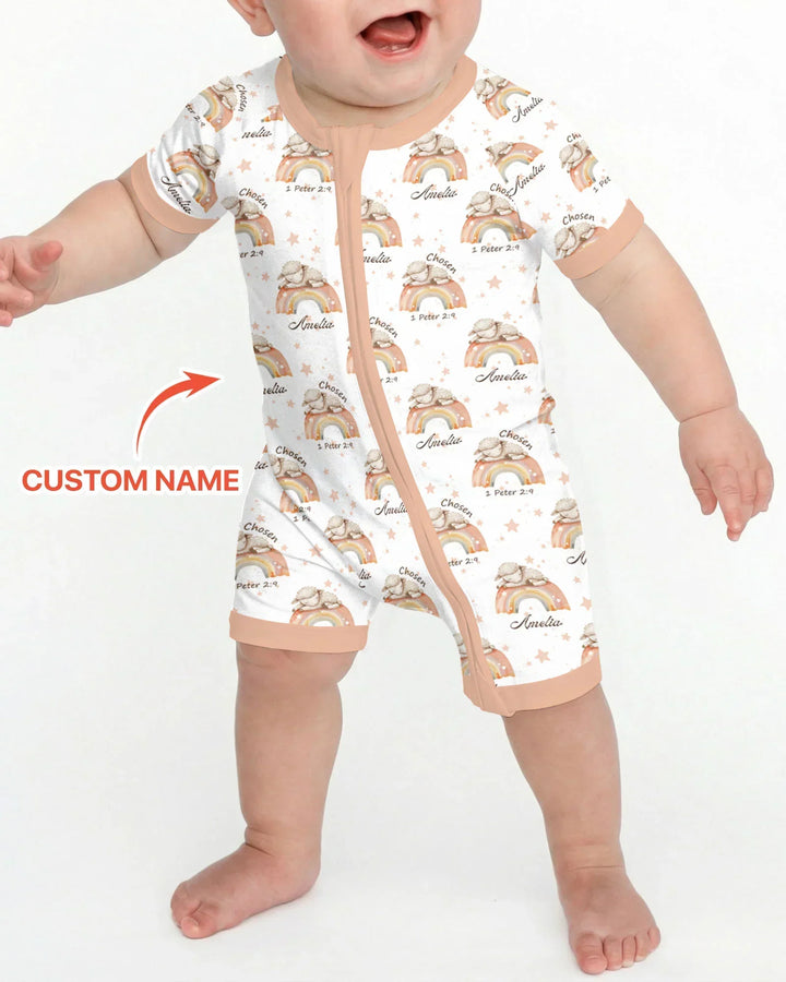 Chosen As His Own Custom Name Bamboo Shorty Zippy