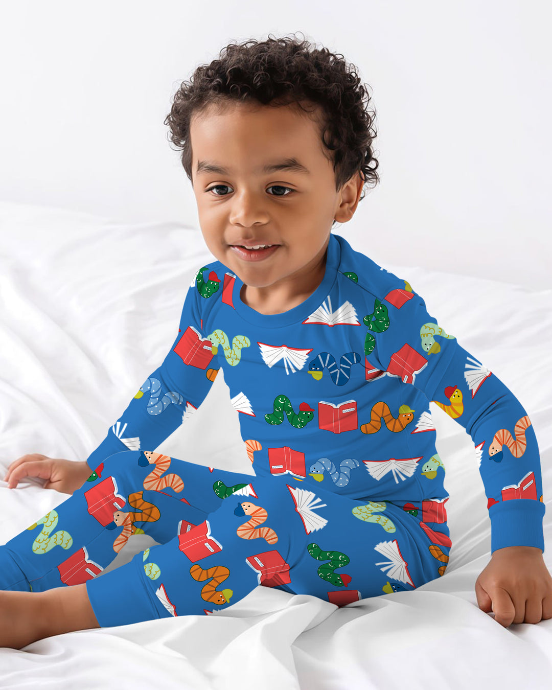 Bookworm Family Matching Bamboo Two Piece Long Sleeve Pajama Set
