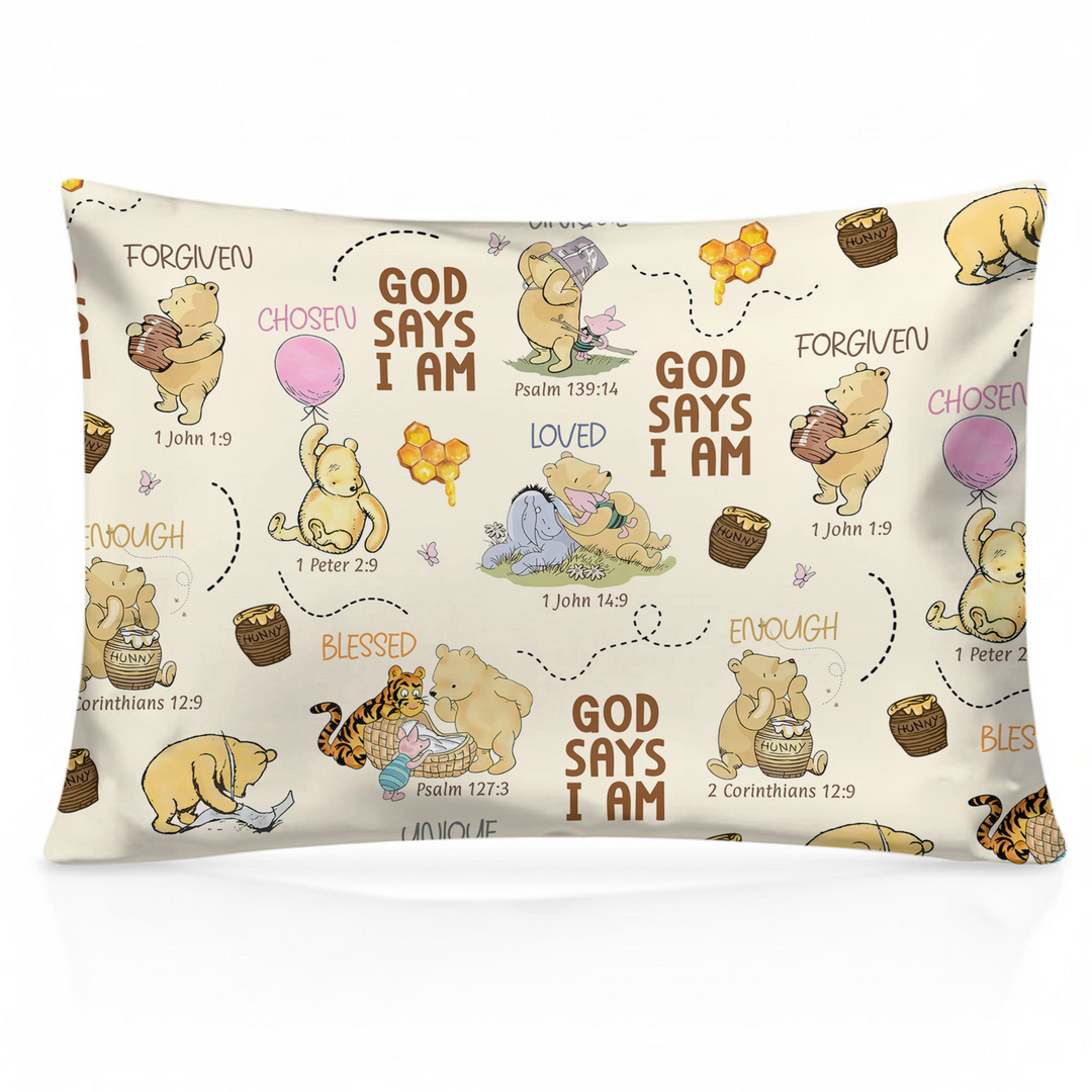 God Says I Am – Little Blessings Pillow Case