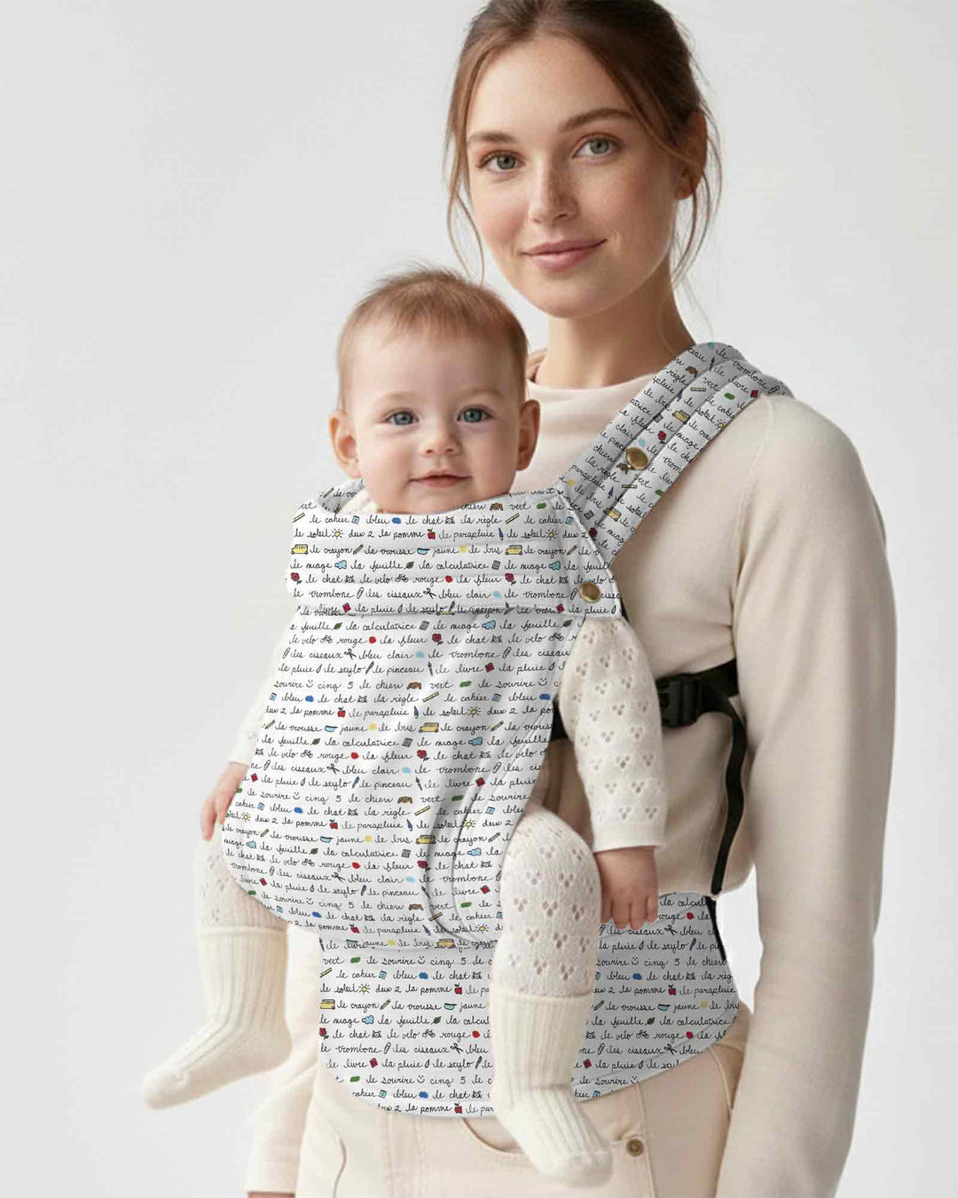 Plantilla de mochila portabebés