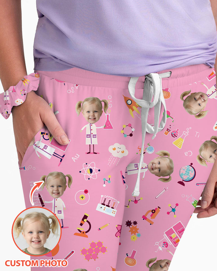 Custom Image Chemical Laboratory Bamboo Women Pajama Set