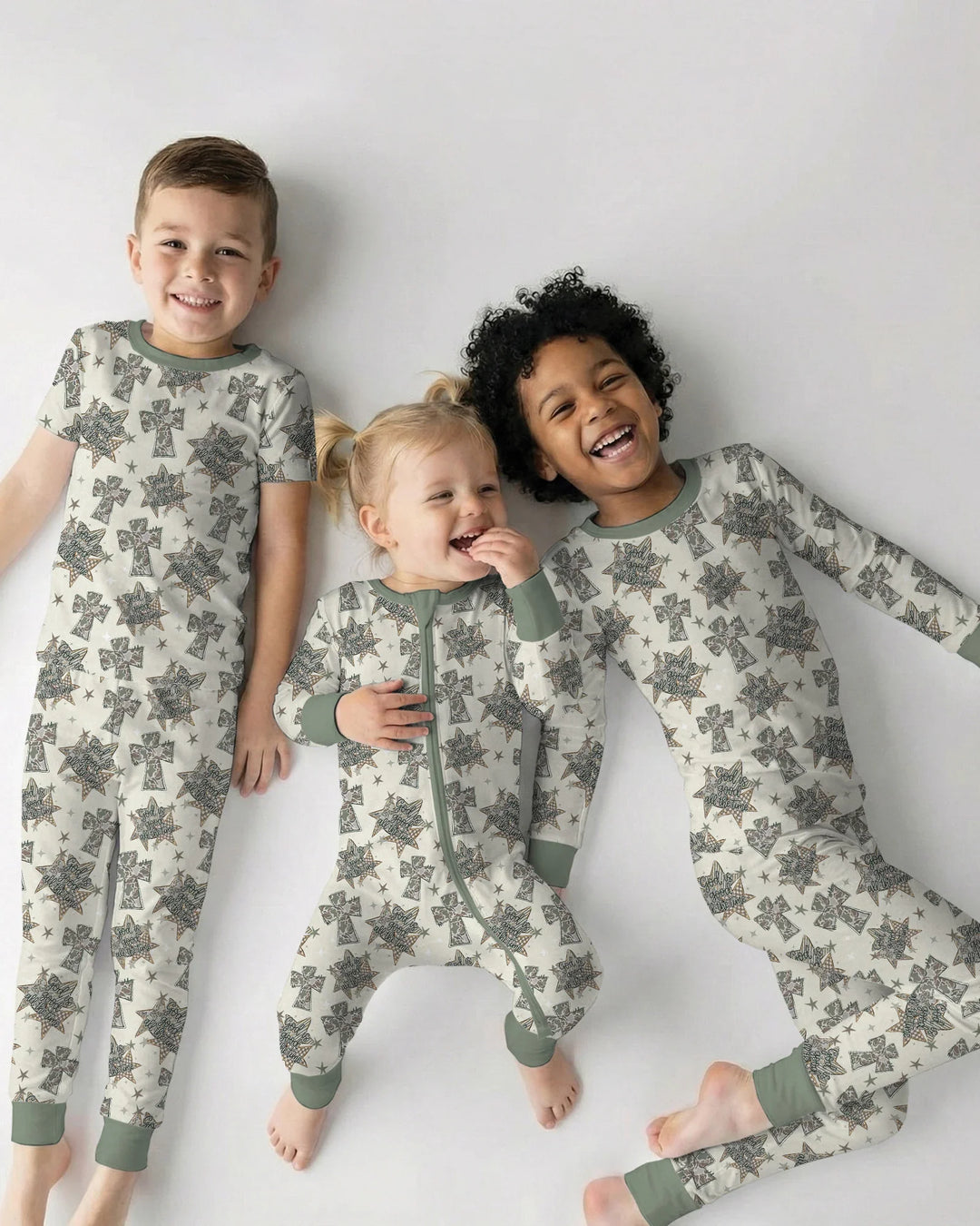 Conjunto de pijama de dos piezas de bambú con mangas largas, plantilla PERSONALIZADA